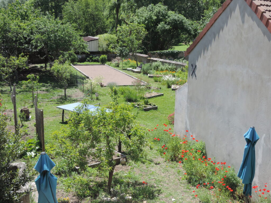 Le jardin vu des chambres